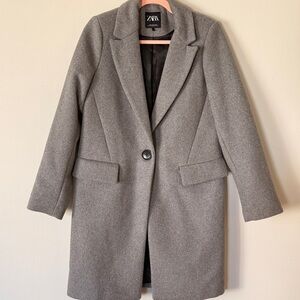 Zara Women's Classic Gray Trench Coat